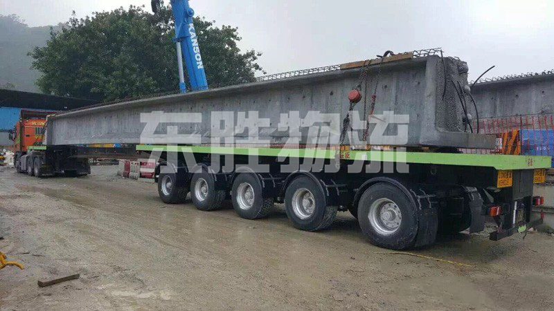 大型建筑材料運輸到香港，大型、超長水泥預制件轉載運輸至香港案例圖