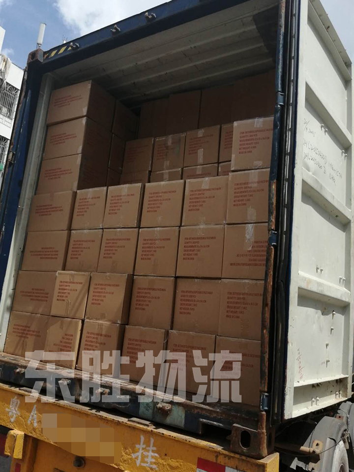 東莞發貨到香港物流專線，中港貨運公司，深圳東勝物流中港拖車運輸圖